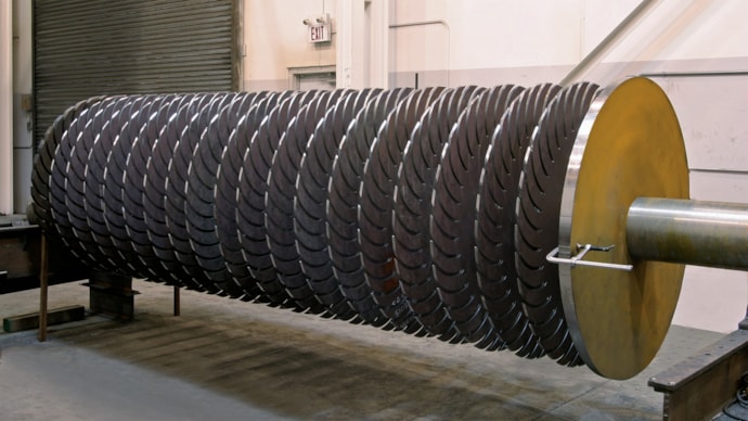 Fabrication - Pulp & Paper - Sunblades on Shaft